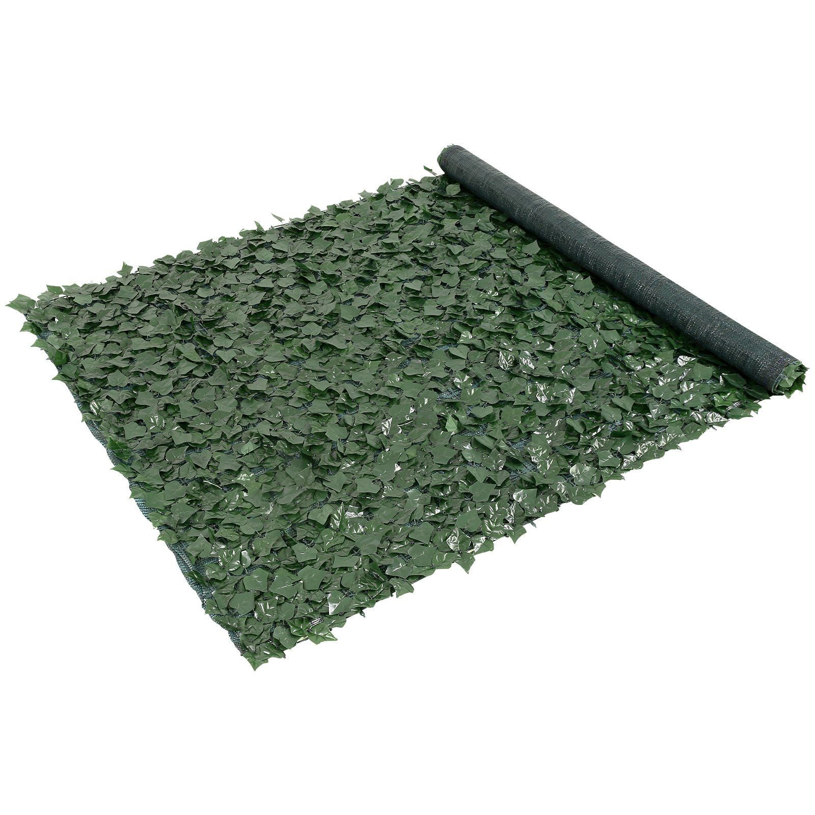 Balcony and Garden Privacy Screen with Artificial Ivy Leaves