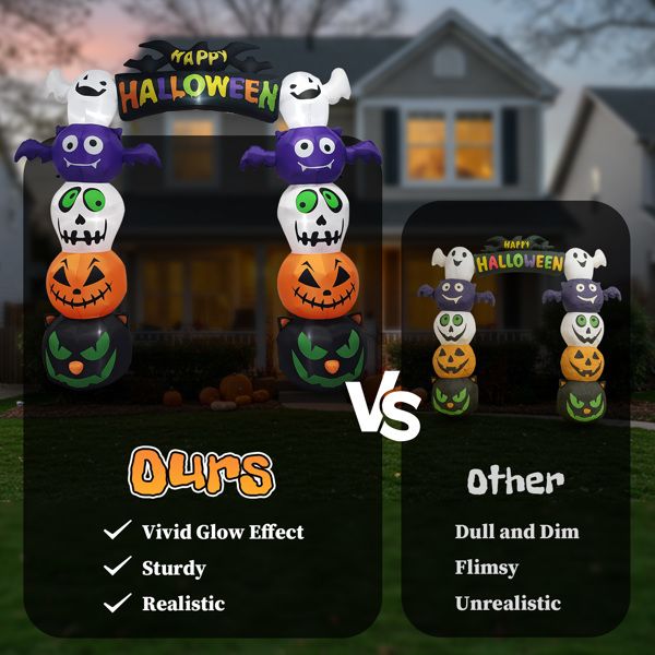 Giant Pumpkin Inflatable Arch Comparison
