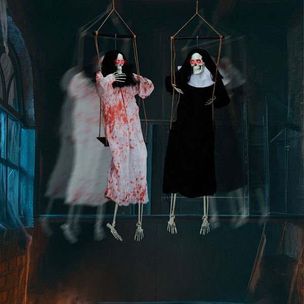 Halloween Hanging Ghosts Swinging