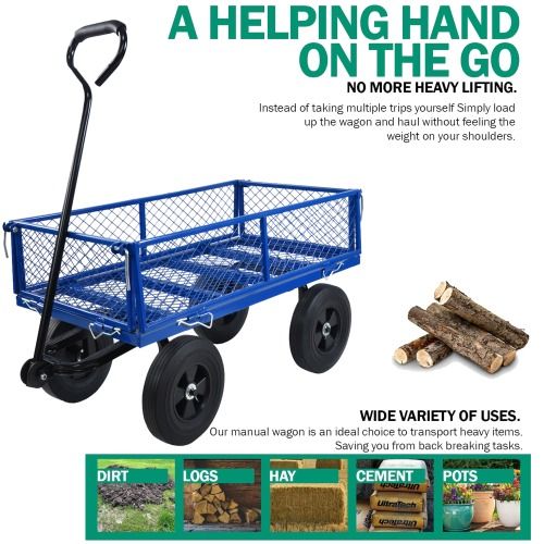 Heavy Duty Steel Garden Cart for Easy Outdoor Hauling Examples Of Use