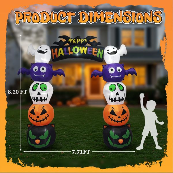 Giant Pumpkin Inflatable Arch Dimensions