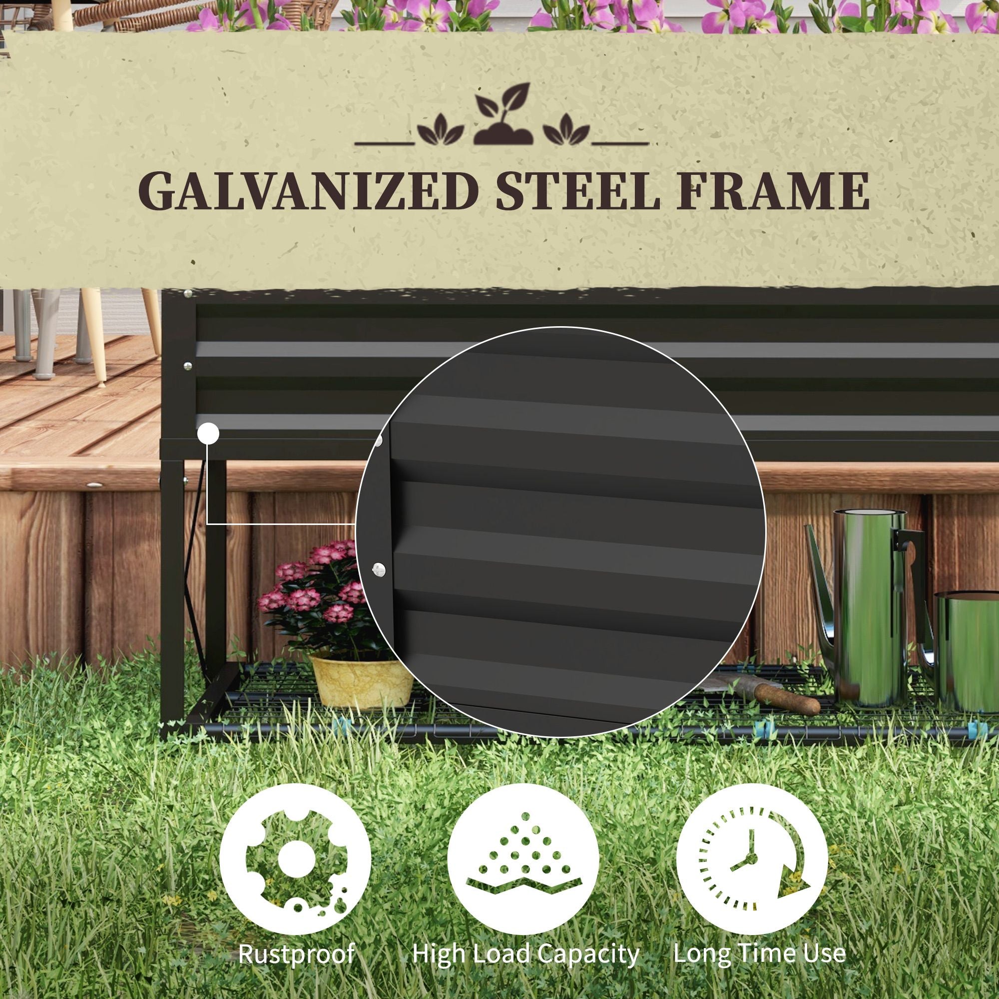 Black Galvanized Raised Garden Bed Benefits
