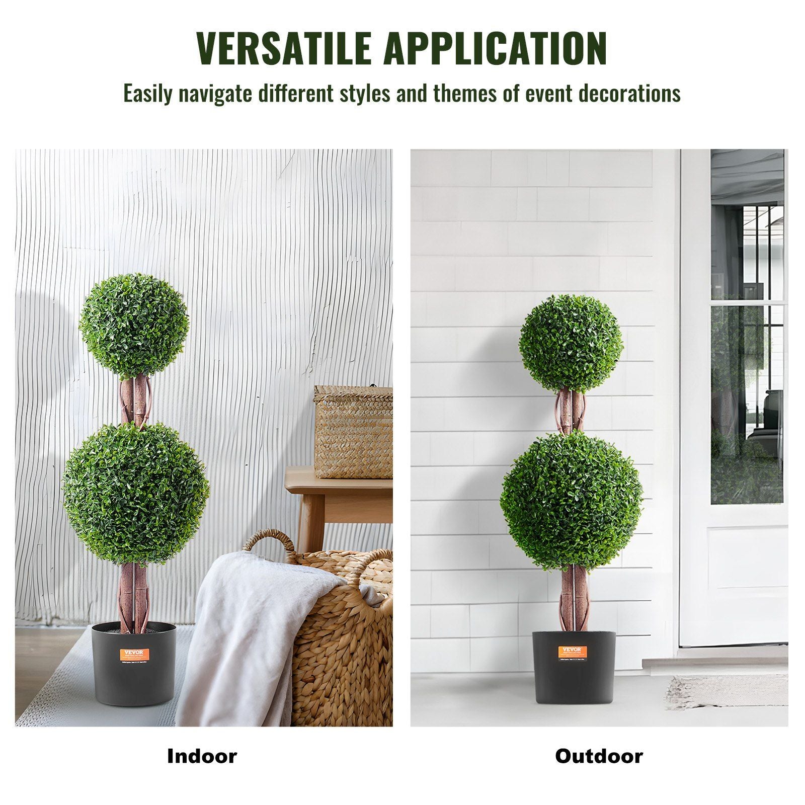 Artificial Boxwood Topiary Trees Can Be Indoor or Outdoor