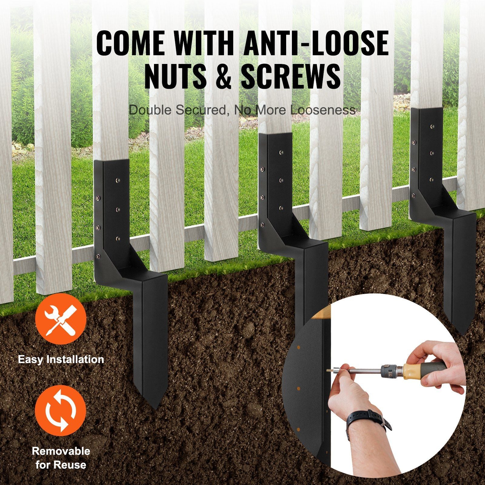 Steel Fence Post Repair Kit Information On Nuts & Screws