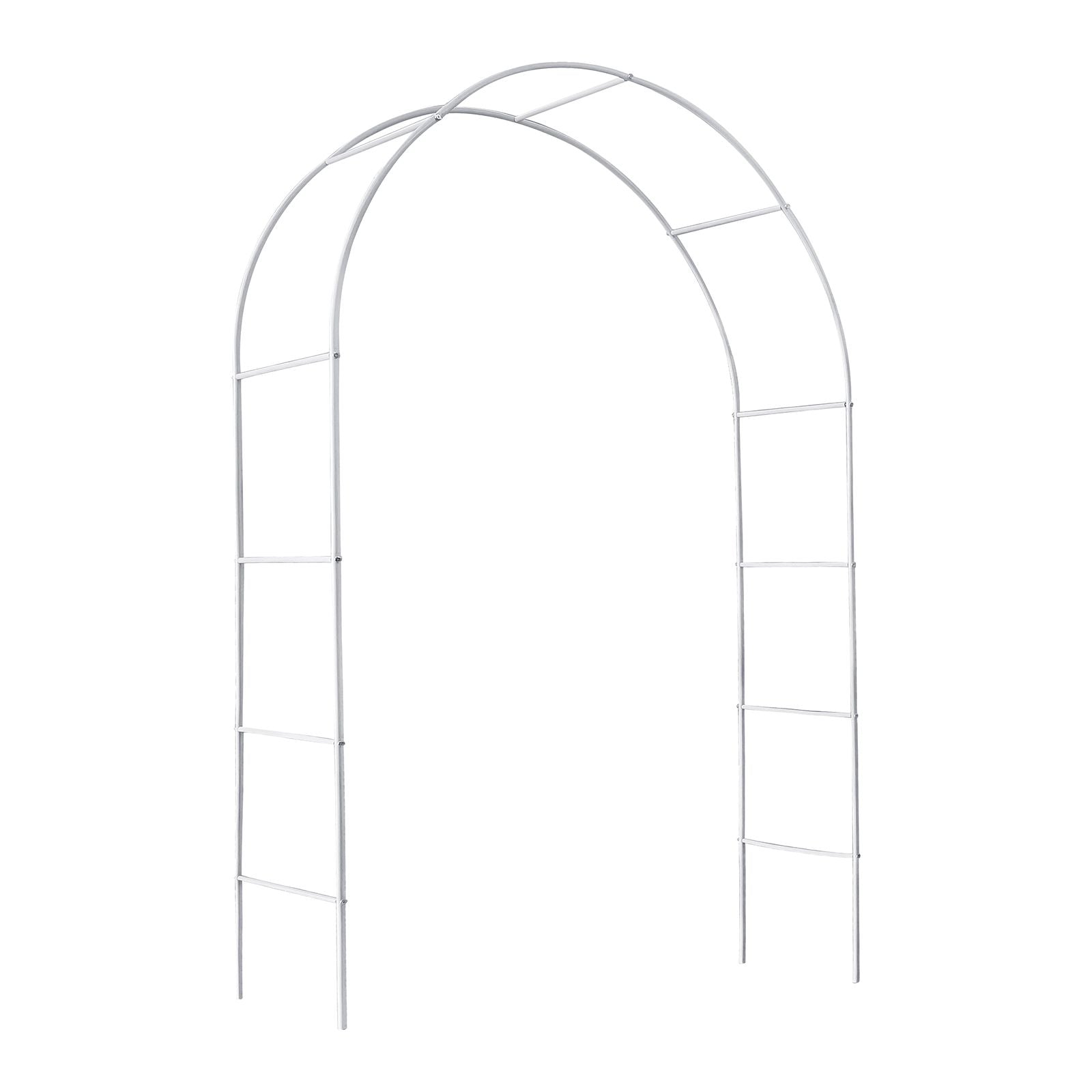 White Adjustable Garden Arch Trellis