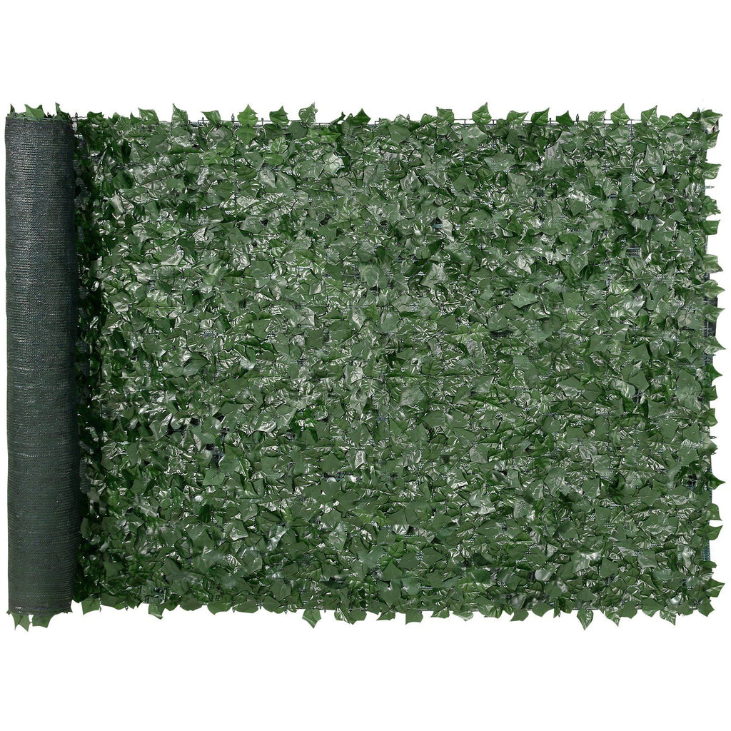 Balcony and Garden Privacy Screen with Artificial Ivy Leaves