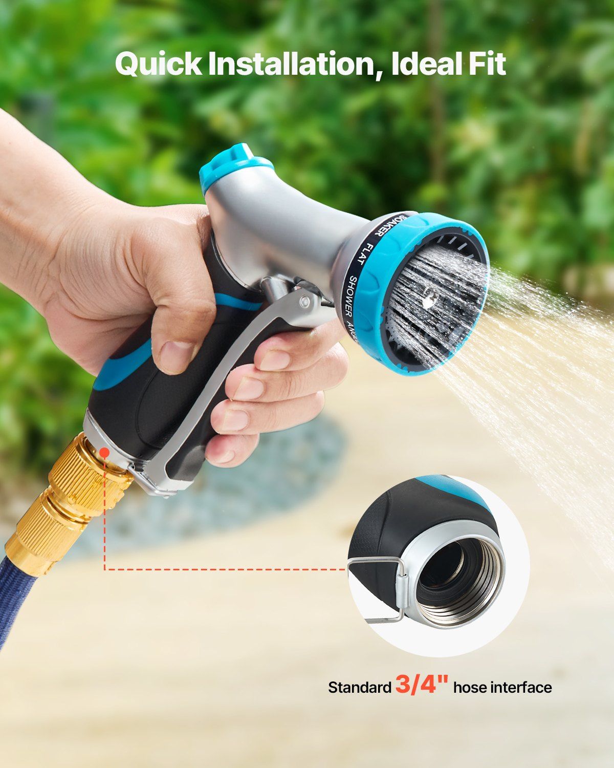 Durable Garden Hose Sprayer Hose Fitting Size