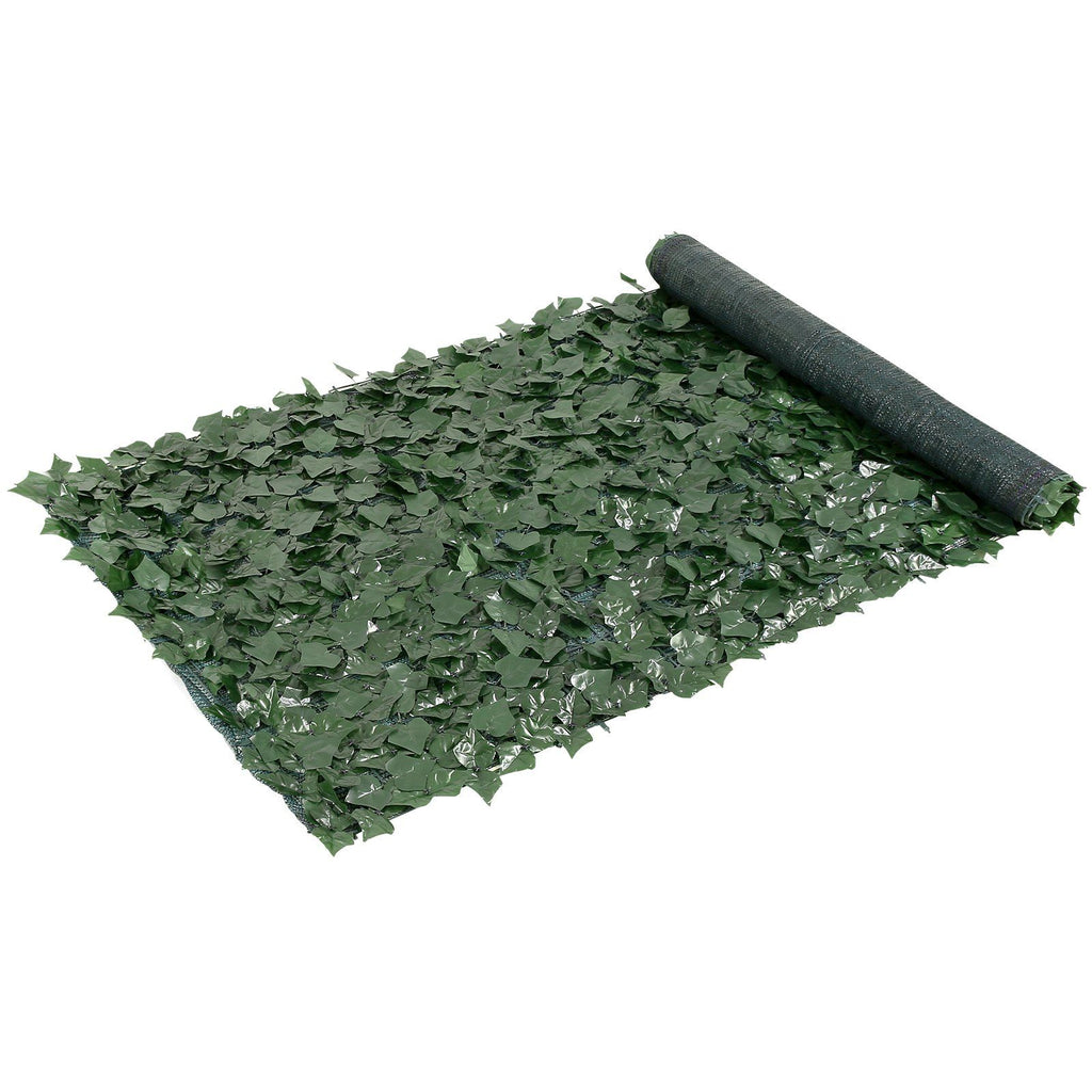 Balcony and Garden Privacy Fence with Artificial Ivy Leaves