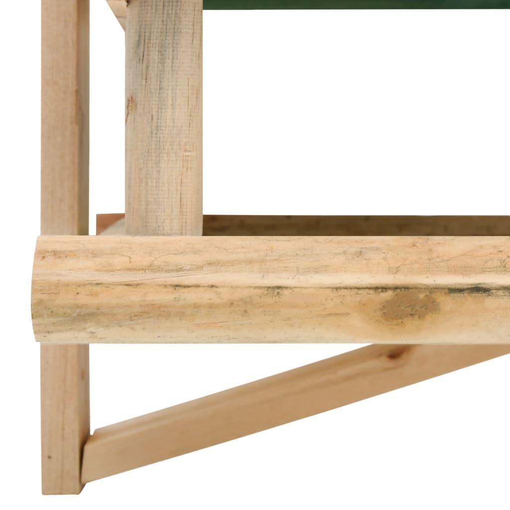 Rustic Wooden Bird Feeder for Garden Birds and Wildlife Close Up Of Support Bracket