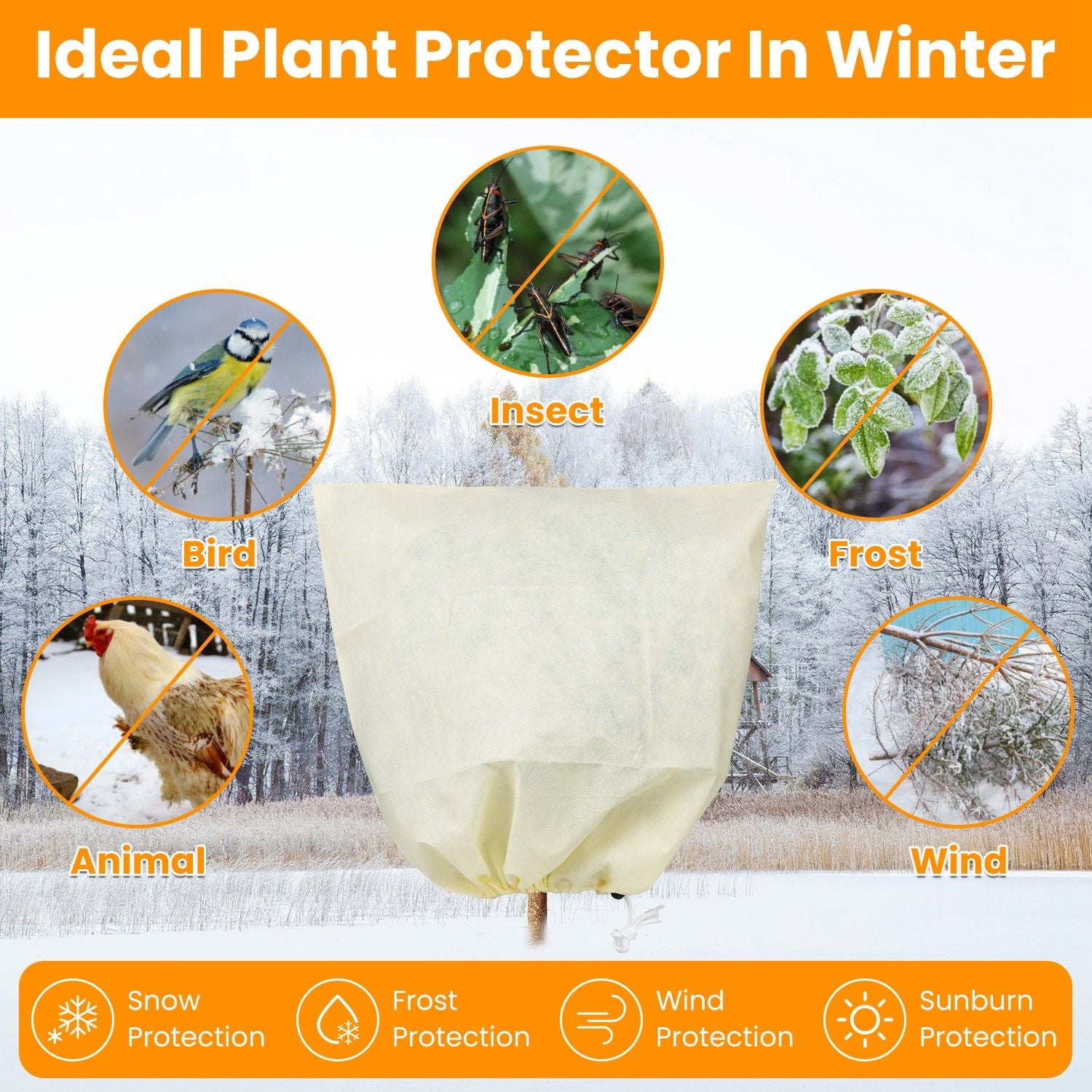 Plant Frost Cover Bags Benefits