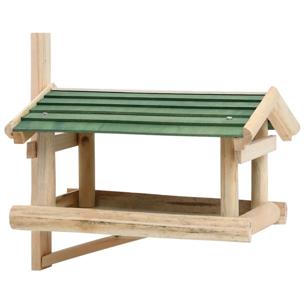 Rustic Wooden Bird Feeder for Garden Birds and Wildlife