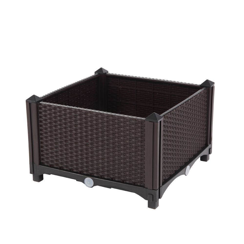 Brown Rectangle Elevated Planters, 1 Planter On Show