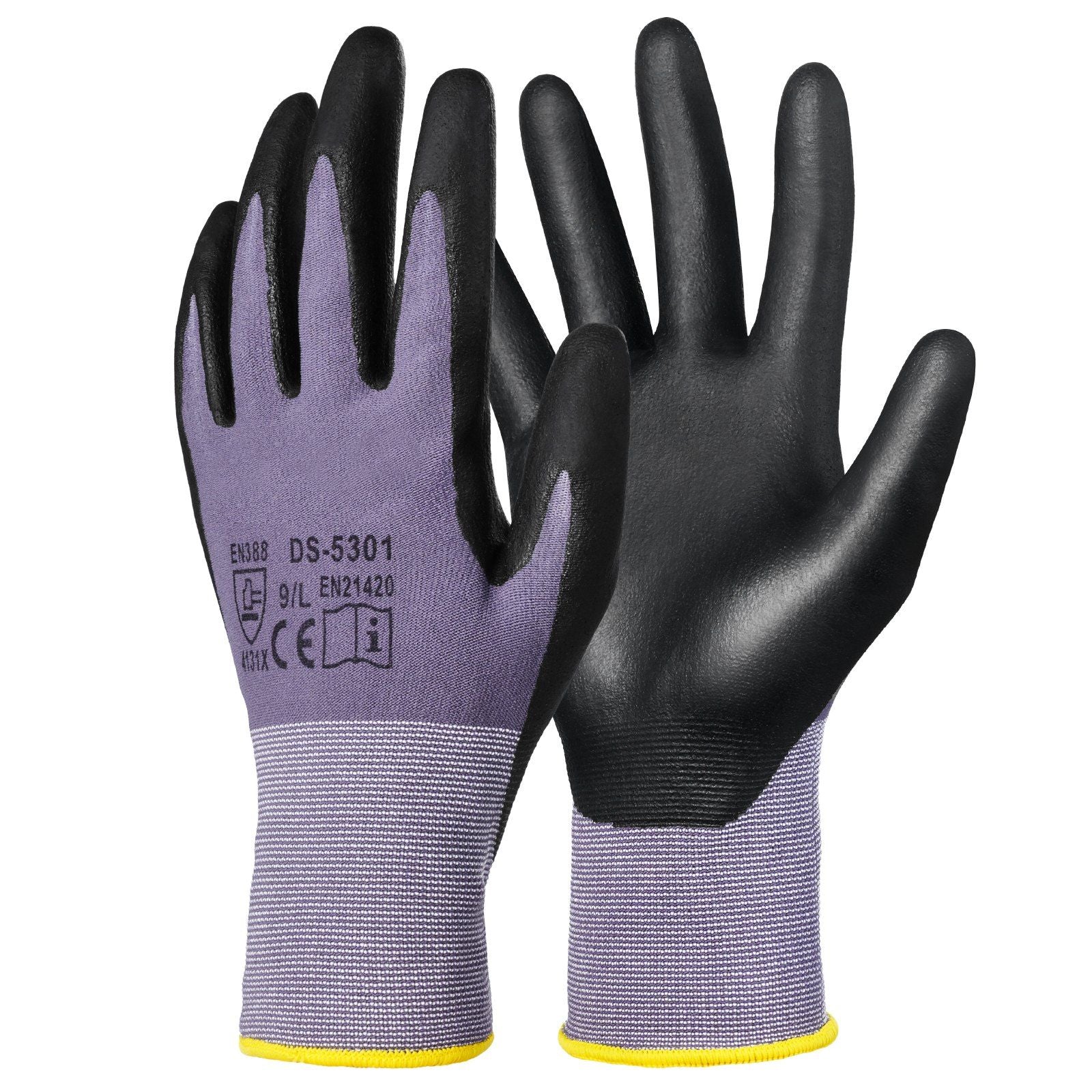 Touch Screen Work Gloves – Flexible Nitrile Grip