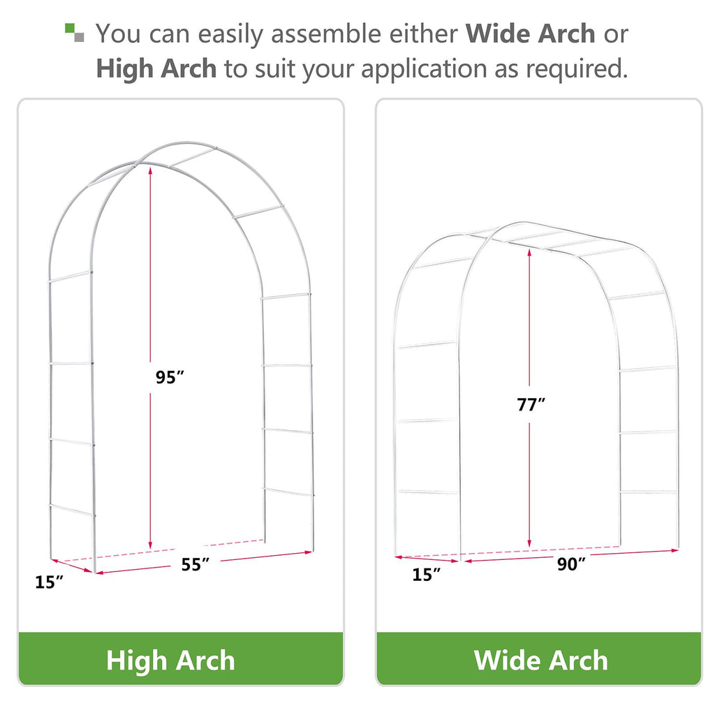 White Adjustable Garden Arch Trellis, Different Ways to Build Trellis