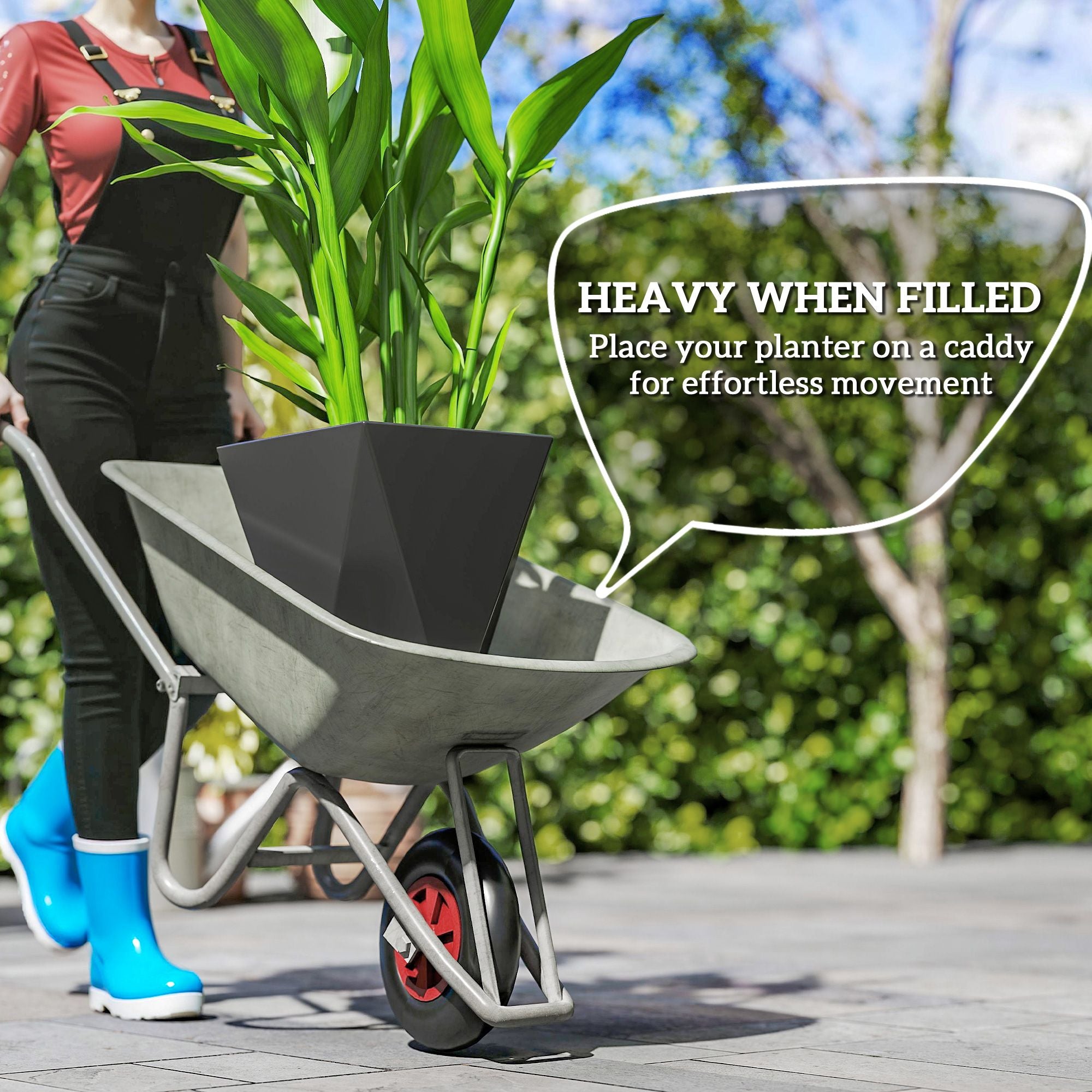 Modern Black Planters Advice For Moving Planters/Pots